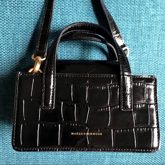 Marge Sherwood Handbags - Marge Sherwood Mini Croc-Embossed Leather Bag